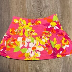 Place Hot Pink Floral Mini Skort